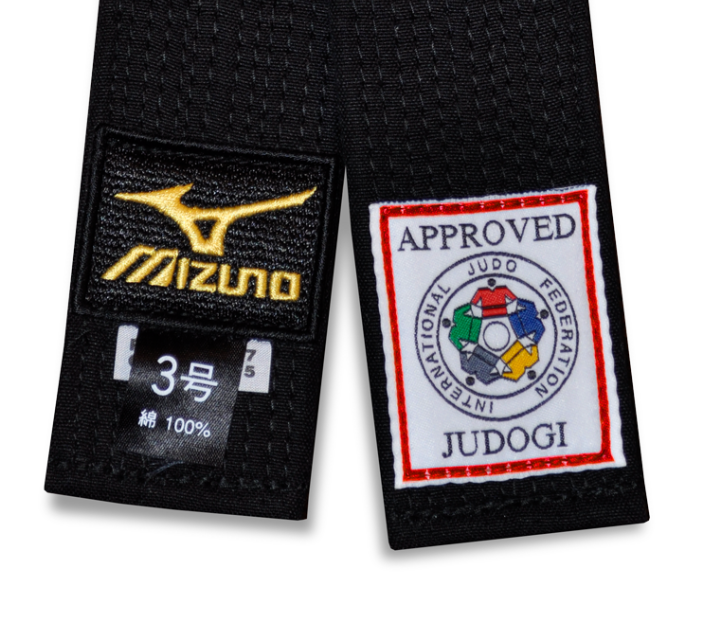 Belt Mizuno Black Gold Deluxe IJF Approved